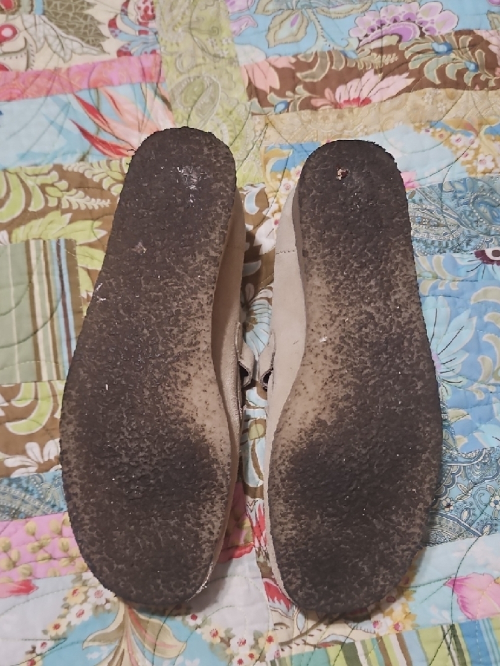 Clarks Originals Beige Suede Mary Jane Loafers - Picture 4 of 6